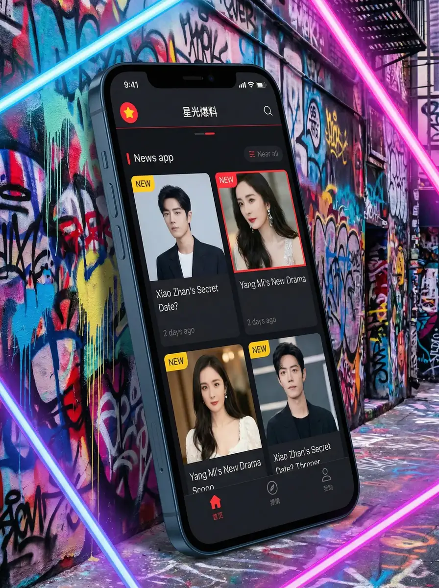墓地苔 APP界面展示 - 掌上吃瓜神器